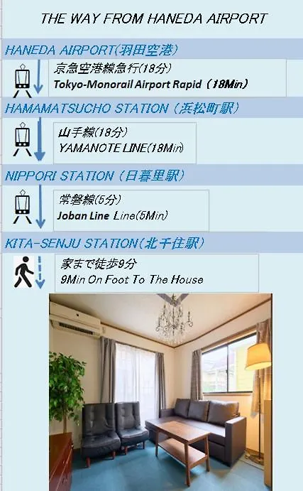 9Min To Kitasenju Sation 6Min To Shopping Street Quiet Area Apartment Tokyo